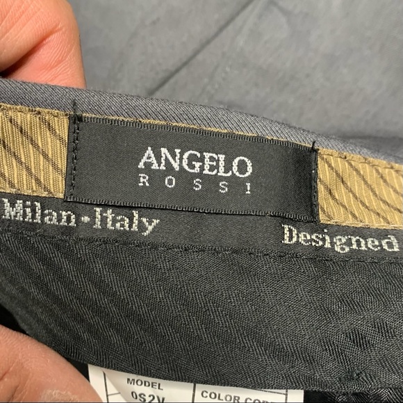 Angelo Rossi Italian Made Gray Dress Pants 36w - Picture 5 of 8